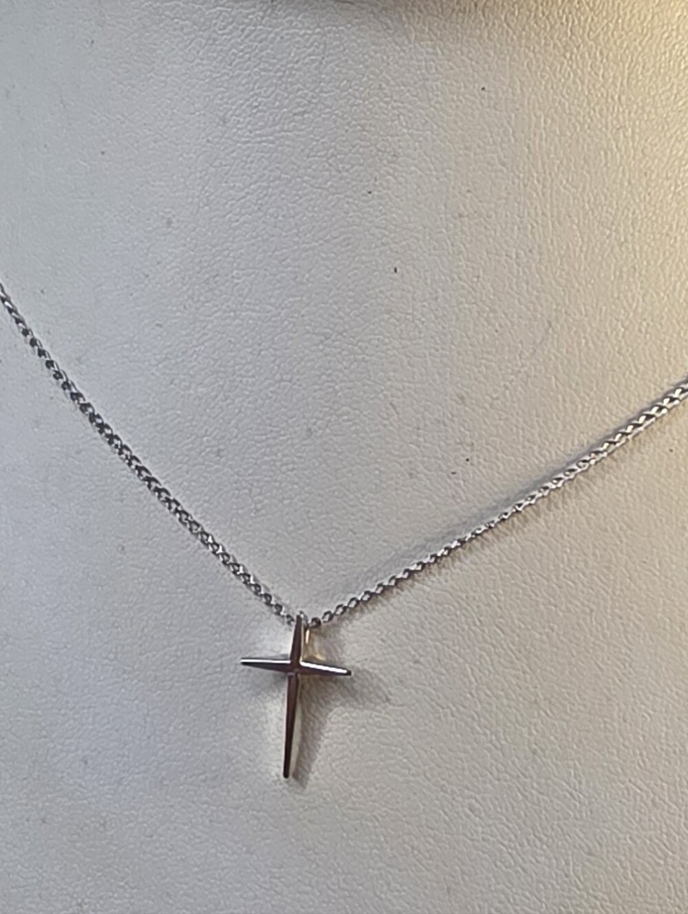 Sterling Silver Cross Pendant Necklace By Marvel